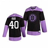 Bruins 40 Tuukka Rask Black Purple Hockey Fights Cancer Adidas Jersey Dzhi,baseball caps,new era cap wholesale,wholesale hats